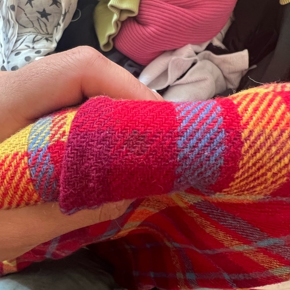 70s Vintage Plaid Flares - Picture 4 of 5